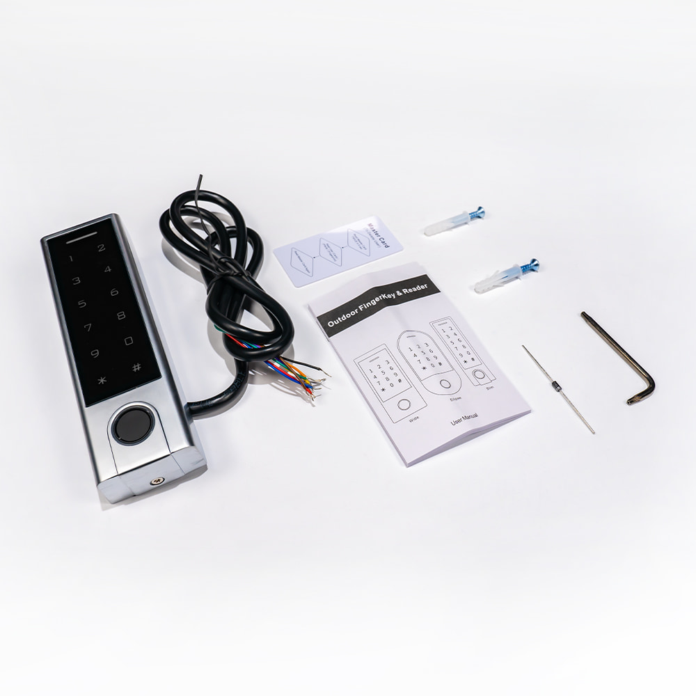 Клавіатура з Bluetooth, з контролером, зчитувачем відбитків пальців та карт EM-Marine Trinix TRK-1107EFBT з підтримкою Tuya Smart