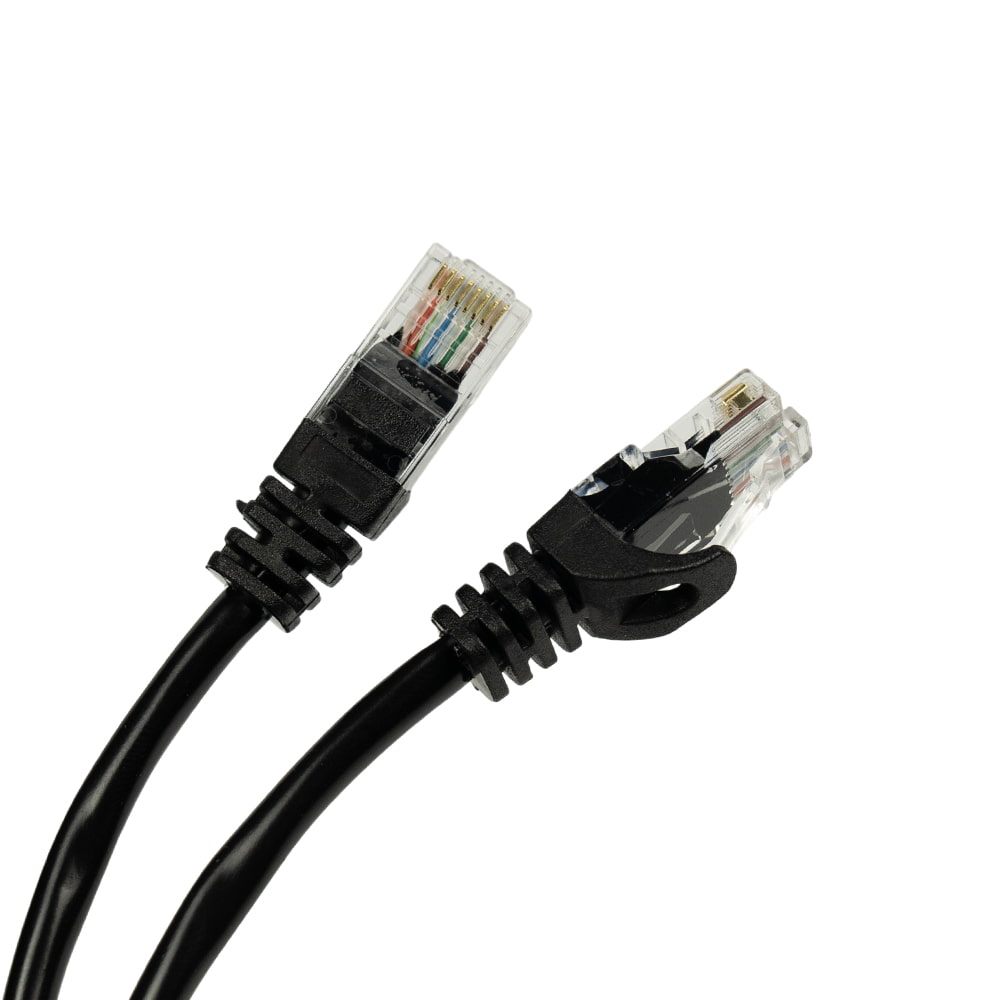 Патч-корд мережевий Trinix UTP, RJ-45, CAT.5 0.5m Black