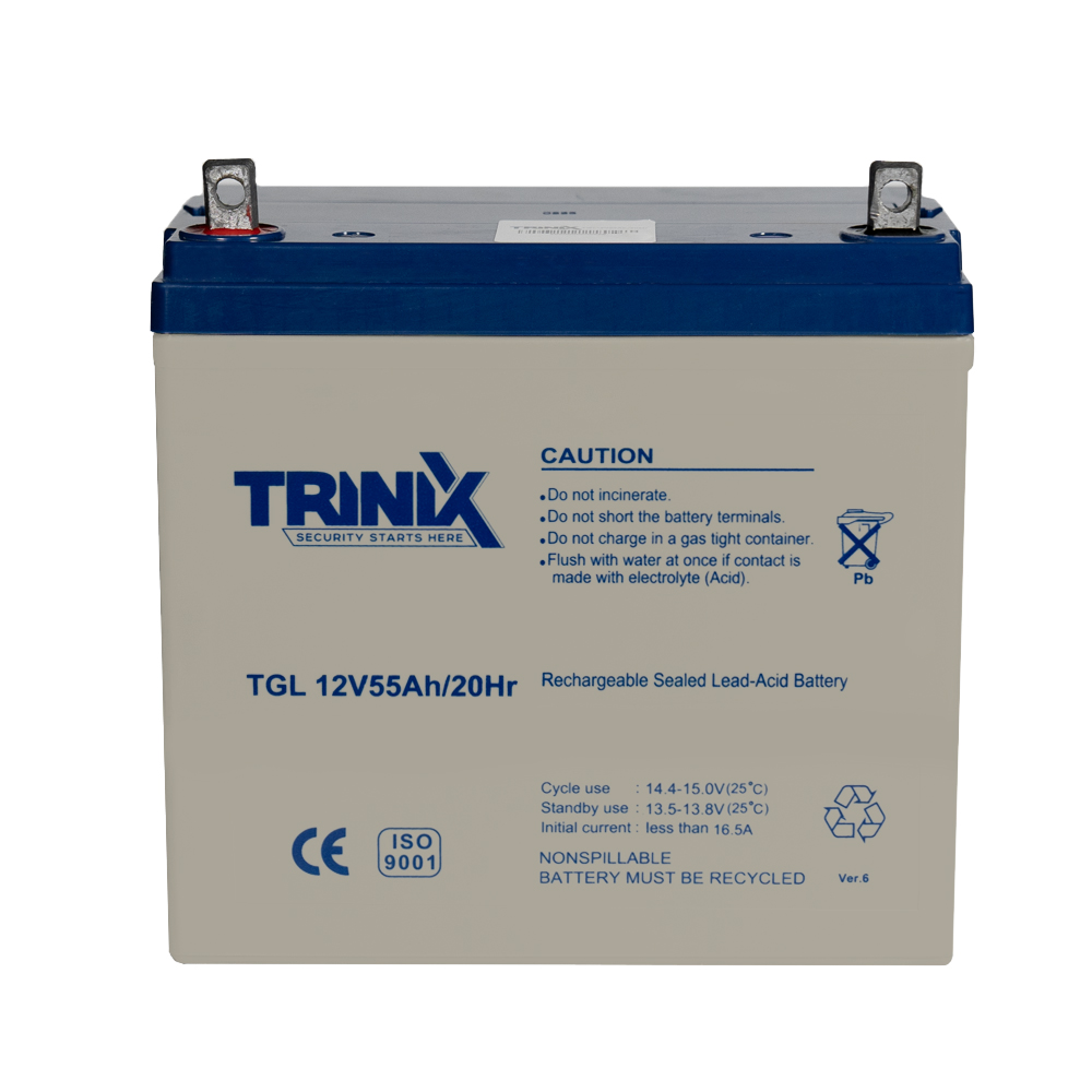 Акумуляторна батарея гелева 12В 55Аг Trinix TGL12V55Ah/20Hr GEL