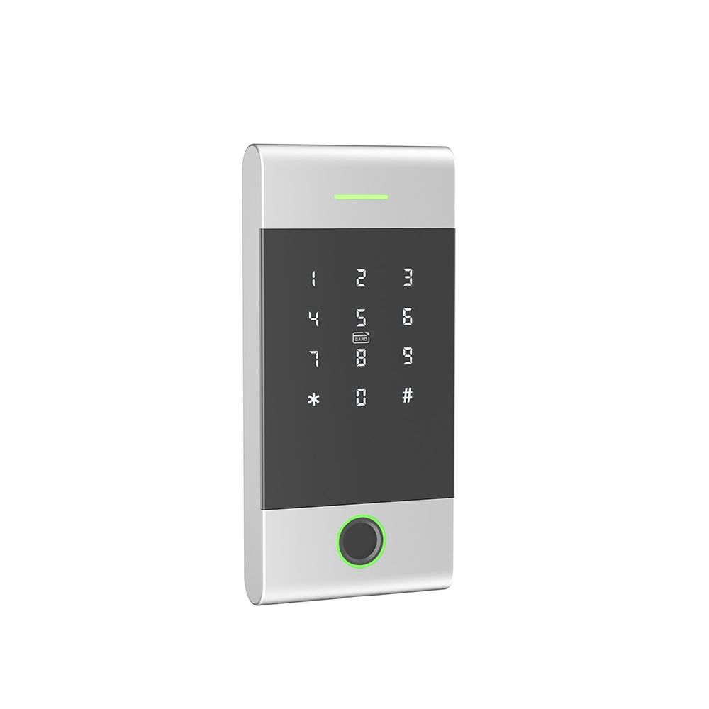 Клавіатура з Bluetooth, з контролером, зчитувачем відбитків пальців та карт Mifare Trinix TRK-1206BTFW Silver